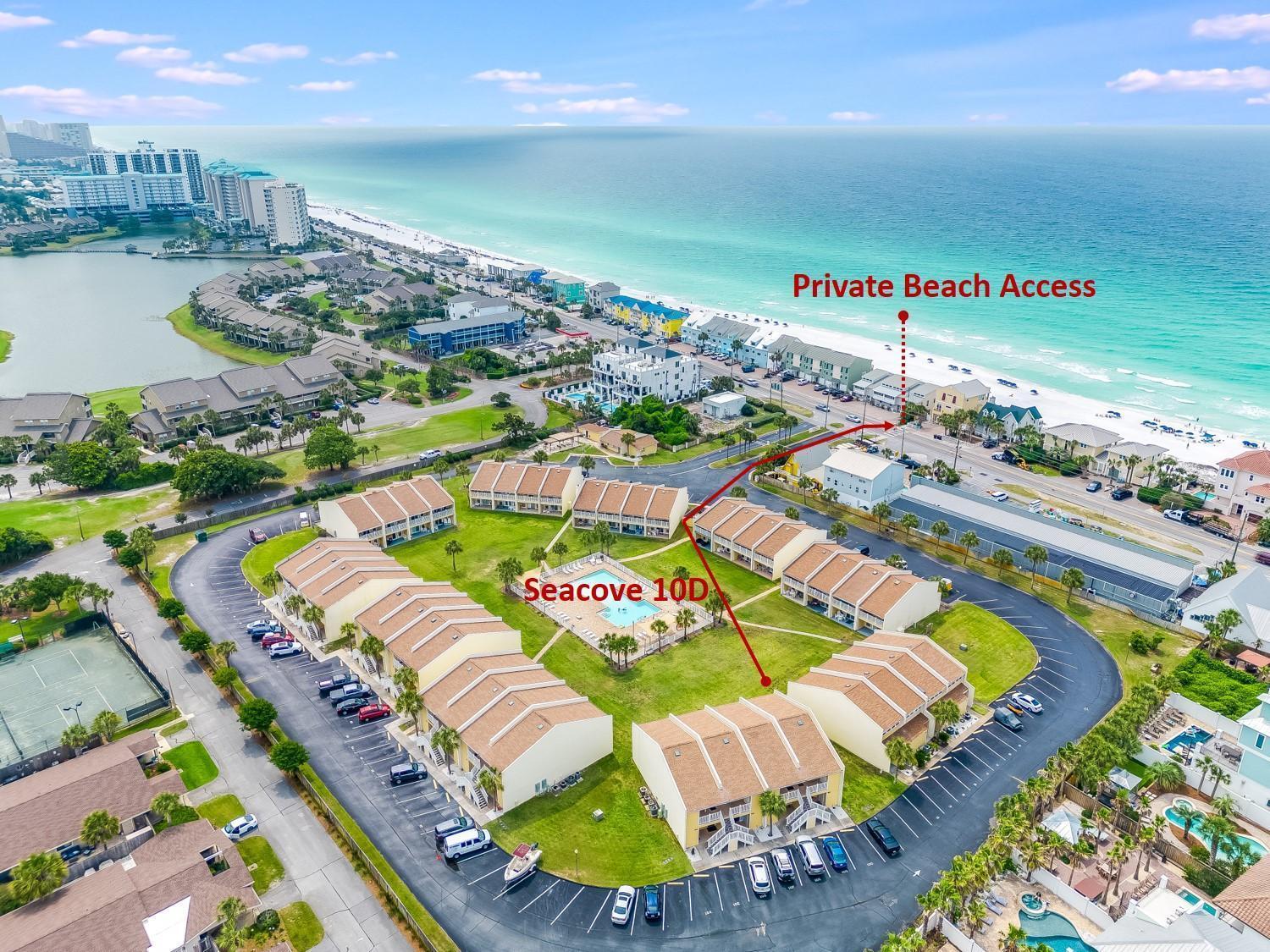 10 D, One Bedroom Condo Destin Exterior foto